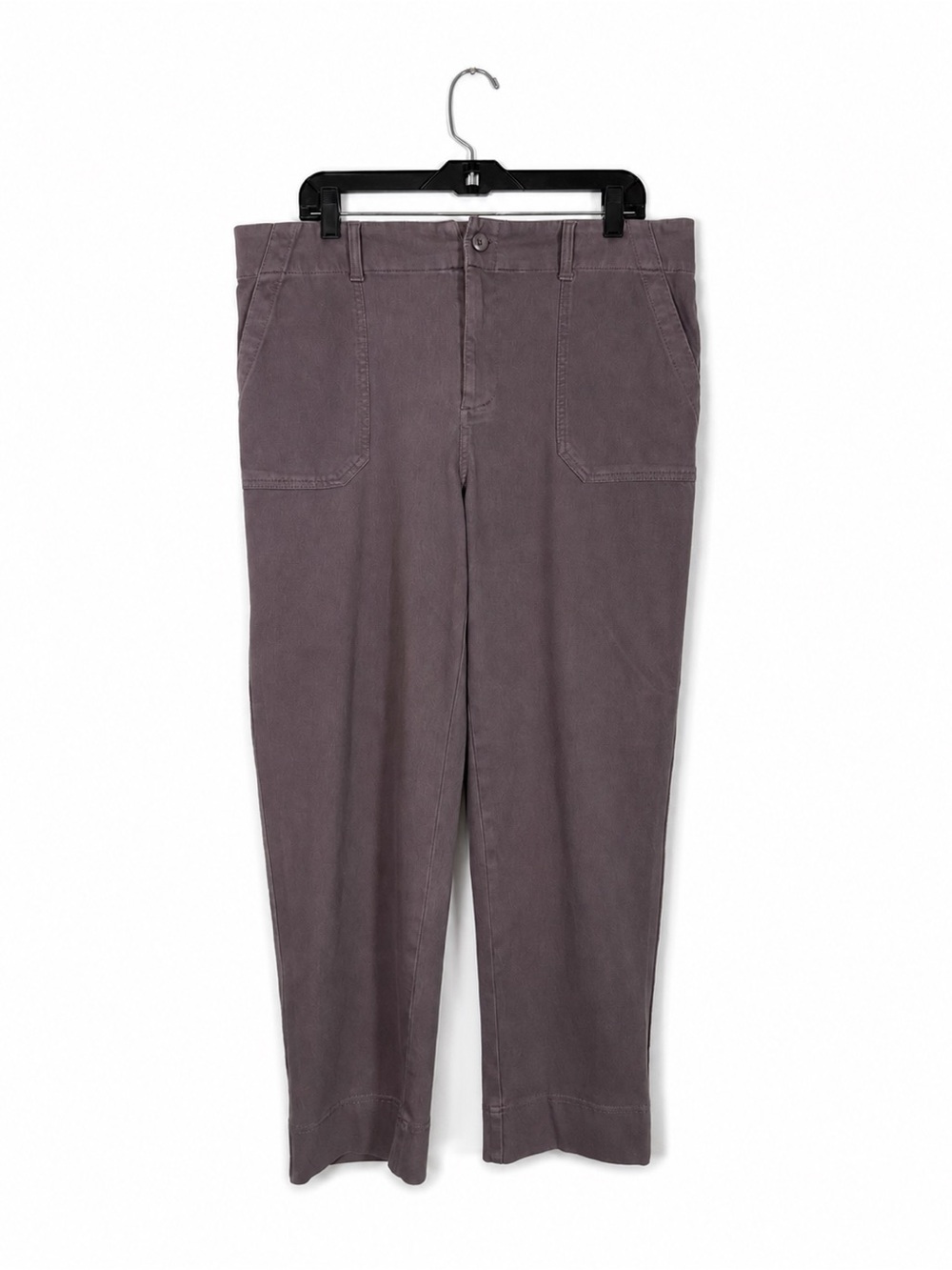 32 DEGREES Cool Knit Twill Pants Mauve Purple Ankle Travel Utility Slouchy Sz L